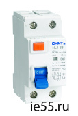 Устройство защитного отключения(УЗО) NL1-63 6kA 2P 25A 300mA тип AC (DB) (CHINT)