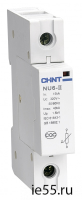 Ограничитель имп. перенапр. NU6-Ⅱ 3Р In=25kA Uc=460B Im=60kA（CHINT）